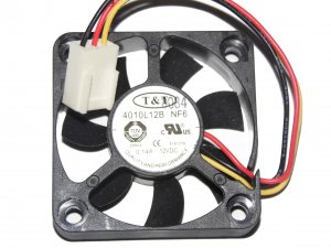 T&T 40*10mm 4010L12B NF6 12V 0.14A 3 Wires Cooling Fan case fan