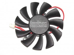 T&T 6CM 6010M12F ND1 12V 0.2A 2 Wires 2 Pins Frameless VGA Cooling Fan