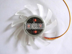 T&T 7CM 7010M12C NF2 12V 0.25A 3 Wires 3 Pins Frameless VGA Cooling Fan