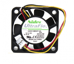 NIDEC 4CM 4010 U40X12MHZ7-53 12V 0.10A 3 Wires 3 Pins Case Fan