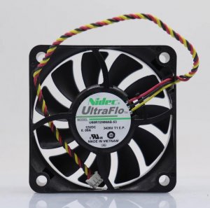 Nidec 6CM U60R12MMAB-53 12V 0.09A 3 Wires Silent CPU Cooling Fan  60x15mm