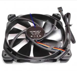 14CM UCTBP14P-C 12V 0.2A 4 Wires 4 Pins PWM Cooling Fan 140x25mm