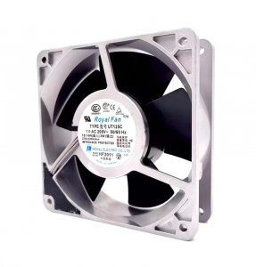 Royal Fan 12CM UT125C 200V 15/14W All Metal High-temperature Resistant Cooling Fan 120x38mm