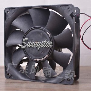 NIDEC 12038 24V 0.39A V12E24BLM9-51 2 Wires 12CM inverter converter server case fan