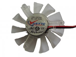 VGA Cooling VETTE A6010C12C DC12V 0.3A 2 Wires Fan
