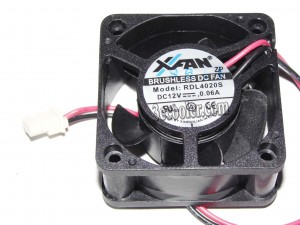 XFan 4020 4CM RDL4020S 12V 0.06A 2 Wires 2 Pins Square Cooling fan