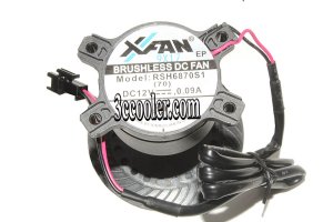 XFan RSH6870S1 12V 0.09A 2Wire Cooler Fan