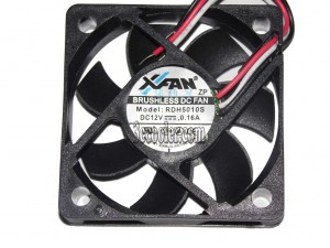 XFAN RDH5010S 50*50*10mm 5cm DC Sleeve bearing Cooling fan with 12V 0.16A 3 Wires