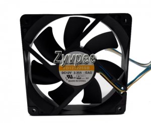Y.S.TECH 12025 FD121225SB EAG 12V 2.3A 4Wire Cooling Fan 120x25mm
