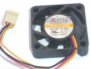 Y.S.TECH 4010 4CM FD124010EB 12V 0.12A 3 Wires 3 Pins Case Fan