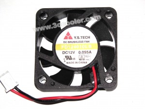 Y.S.TECH 4010 4CM FD124010LB 12V 0.055A 2 Wires Cooling fan