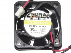 Y.S.TECH 40*15mm FD124015LB 12V 0.08A 2 Wire 2 pins case fan,4cm cooling fan