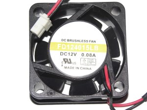 Y.S.TECH 40*15mm FD124015LB 12V 0.08A 2 Wire 2 pins case fan,4cm cooling fan