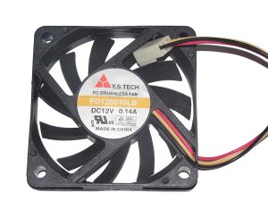 Y.S.TECH 6010 6CM FD126010LB 12V 0.14A 3 Wires 3 Pins case Fan