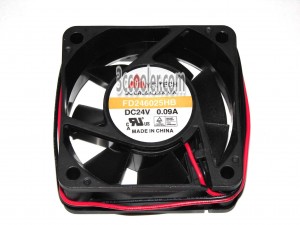 Y.S.TECH 6025 6CM FD246025HB 24V 0.09A 2 Wires Case Fan