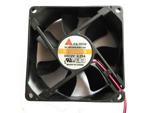 Y.S.TECH 8025 8CM FD128025HB 12V 0.23A 2 Wires 2 Pins Case Fan