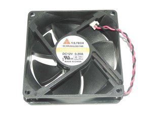 80MM 8025 Y.S.TECH FD128025HB-N DC12V 0.2A 2 Wires 8CM Case Fan