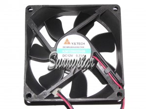 Y.S.TECH 8025 8CM KM128025HB 12V 0.23A 2 Wires Cooling fan