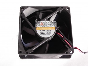 Y.S.TECH 8025 8CM NYW08025024BSS 24V 0.23A 2 Wires 2 Pins Case Fan