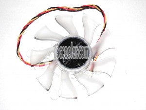 Y.S.TECH 8CM YD128015EL 12V 0.46A 3 Wires 3 Pins 4 Mounting-holes VGA Cooling Fan