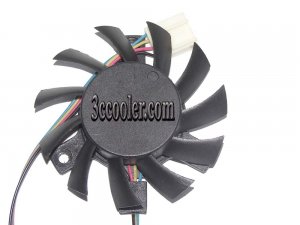 VGA Cooling DFS601012M 12V 2.0 W 4Wire 4 Pins PWM Video Cooling Fan