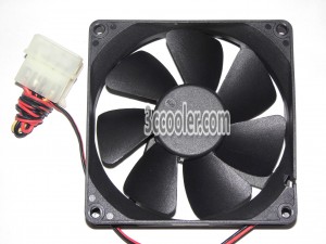 YateLoon 92*25mm 9CM D90SL-12 12V 0.14A 2 Wires Case Fan