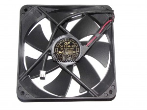 YateLoon 120*25mm 12CM D12SM-12 mid-speed 12V 0.3A 2 wires 2 pins Case fan power cooler