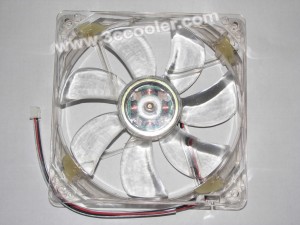 Young Lin 12025 12CM DFS122512L 12V 2.2W 2Wires Cooler Fan with LED