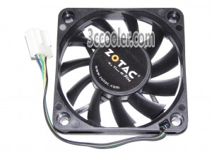 Young Lin 6010 6CM DFB601012L 12V 1.6W 4 Wires 4 Pins Case Fan