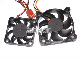YongLin 4CM DFS400712M 12V 1.3W & 5CM DFS501012L 12V 0.8W 3 Wires 3 Pins Case Fan
