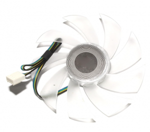 ZE1225BSM Z9XL-PWM 12V 0.4A 4 Wiers 4 Pins Transparent Frameless Cooling Fan