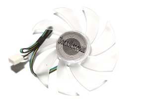 ZE1225BSM Z9XL-PWM 12V 0.4A 4 Wiers 4 Pins Transparent Frameless Cooling Fan