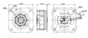 Zyvpee GL-B190B-EC-M3 190mm 230 1.3A 170W AC Cooling Fan