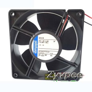 Ebmpapst 12038 12CM 4214H 24V 0.20A 2 Wires DC Axial Fan