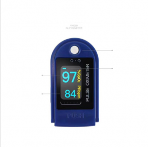 Portable Fingertip Oximeter Blood oxygen saturation Heart Rate SpO2 bpmPR Monitor with TFT Color Screen