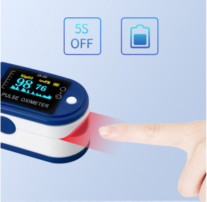 Portable Fingertip Oximeter Blood oxygen saturation Heart Rate SpO2 bpmPR Monitor with TFT Color Screen