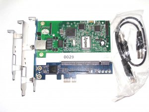 Wildcard Digital TE122Pe TE122 1 Port T1/E1/J1 Card With PCIe Date-Bus + VPMADT032 EC Module For PBX VoIP