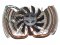 Copper Heatsink Fan Radiator With 2 Pipe for 100W High Power LED  Projector Lamp