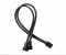 2-Pack 2 Way PWM Fan Splitter Cable - 27CM ,Sleeved PC Fan Extension Cable (1 to 2 Converter)