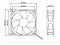 NMB 9225 3610SB-04W-B69 12V 0.3A 3 Wires 9CM Cooling Fan 92x25mm