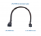 4-Pack 1 Way 4 Pin PWM Fan Cable - 27CM (PC Fan Extension Cable,PWM Extension Cable)