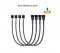 4-Pack 1 Way 4 Pin PWM Fan Cable - 27CM (PC Fan Extension Cable,PWM Extension Cable)