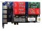 AEX410 PCIe Interface 4 (3fxo and 1fxs) Port Analog Asterisk Card With VPMADT032 EC For PBX VoIP