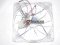 140MM 14025 A14025-10CB-3BN-F1 DF1402512SEDN 12V 0.14A 3 Wires 14CM Case Fan with Led