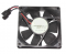 NIDEC 8025 D08T-24TS4 24V 0.22A 2 Wires 2 Pins 8CM Inverter/ converter case cooler fan