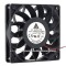 Delta 12CM 12025 FFB1212SH DC12V 1.24A 3700RPM 140.16CFM 2 Wires 2 Pins Case Fan
