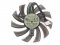 EVERFLOW 8010 T128010SU 12V 0.35A 4 wires 4 pins brown & transparent frameless vga fan graphics card cooler
