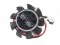 EVERFLOW T124010DL 12V 0.1A 2 wires 2 pins 9 blades black frameless North Bridge chips fan graphics cooler