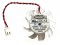 EVERFLOW T124010SL 12V 0.1A 2 wires 2 pins transparent vga fan graphics card cooler