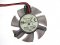 EVERFLOW T125010SL GV-N620D3-1GL 12V 0.13A 2 wires 2 pins vga fan graphics card cooler